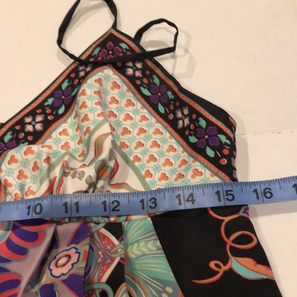 Silky Colorful Sleeveless Dress Sz 10 Dressbarn - Picture 17 of 17